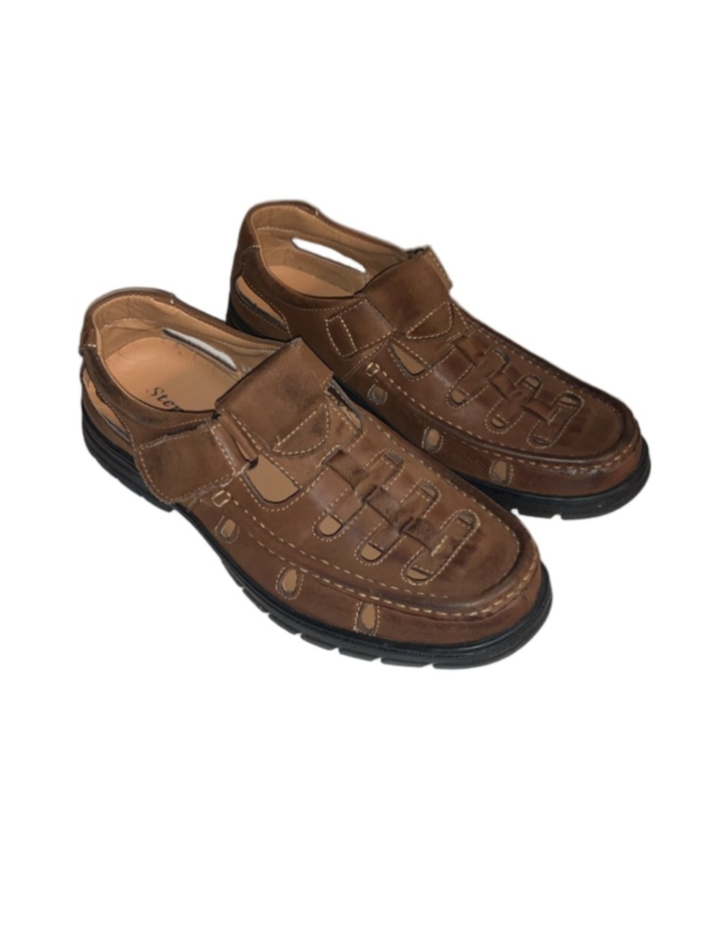 Men's Stepwel Canada Brown Sandals Size 8